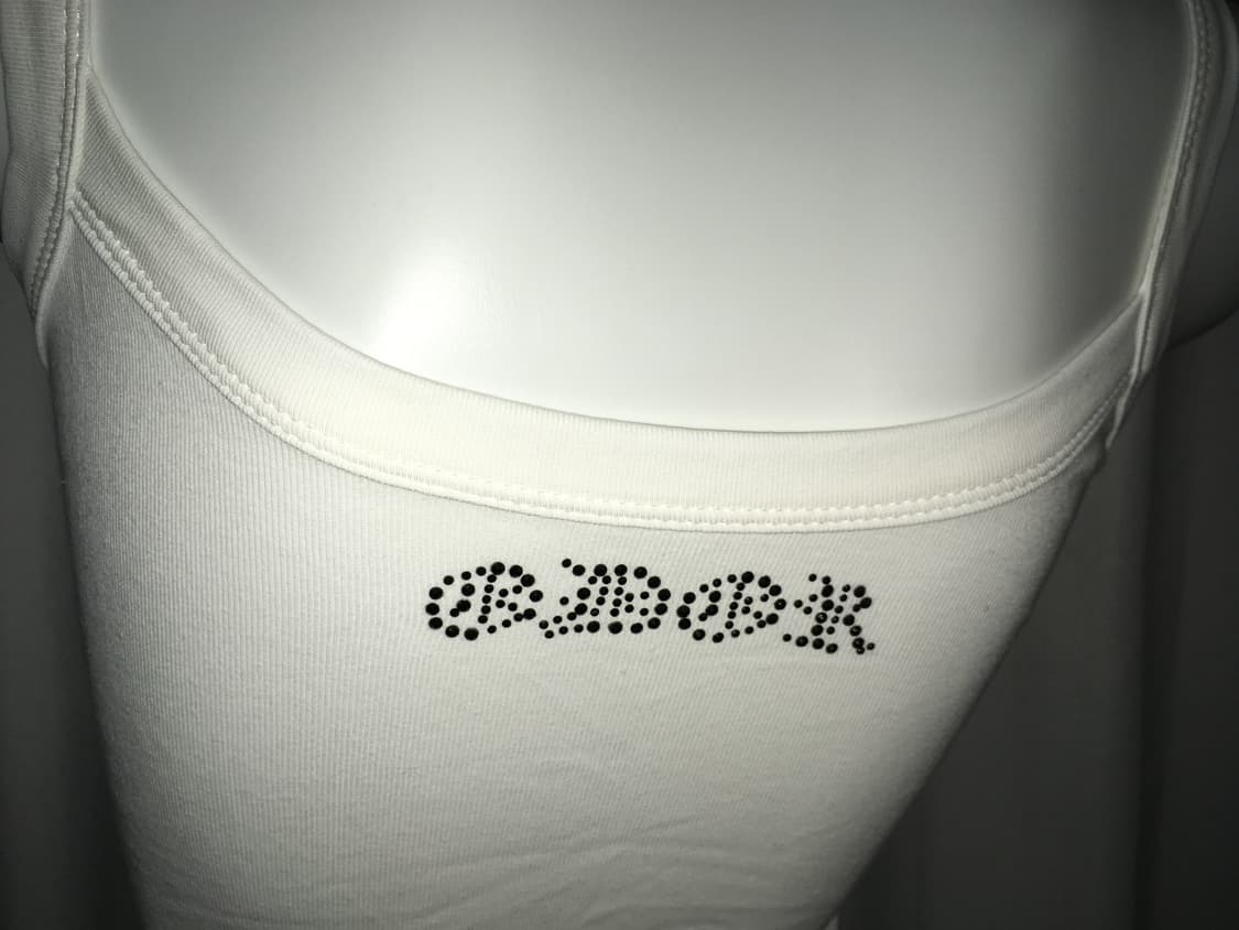 ODOR 오도어 키스마크 슬리브리스 나시 화이트 새상품 상품이미지5