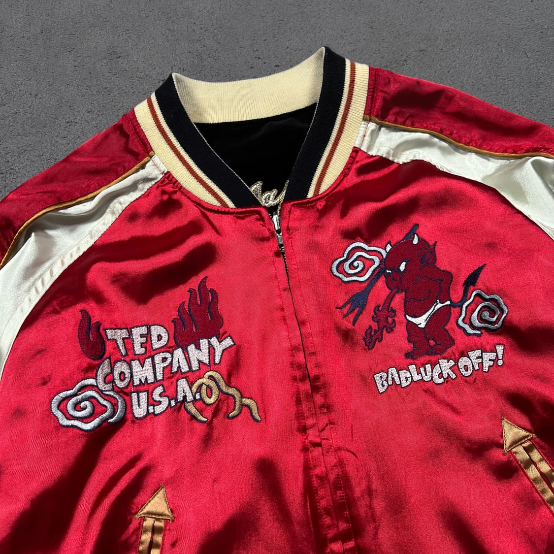 Ted company 테드컴퍼니 리버시블 벨벳 스카잔 자켓 상품이미지6