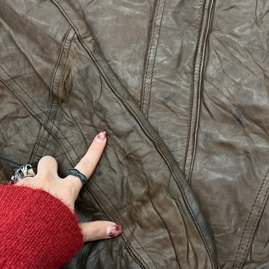 피에르가르뎅 리얼레더 자켓 r2751 상품이미지5