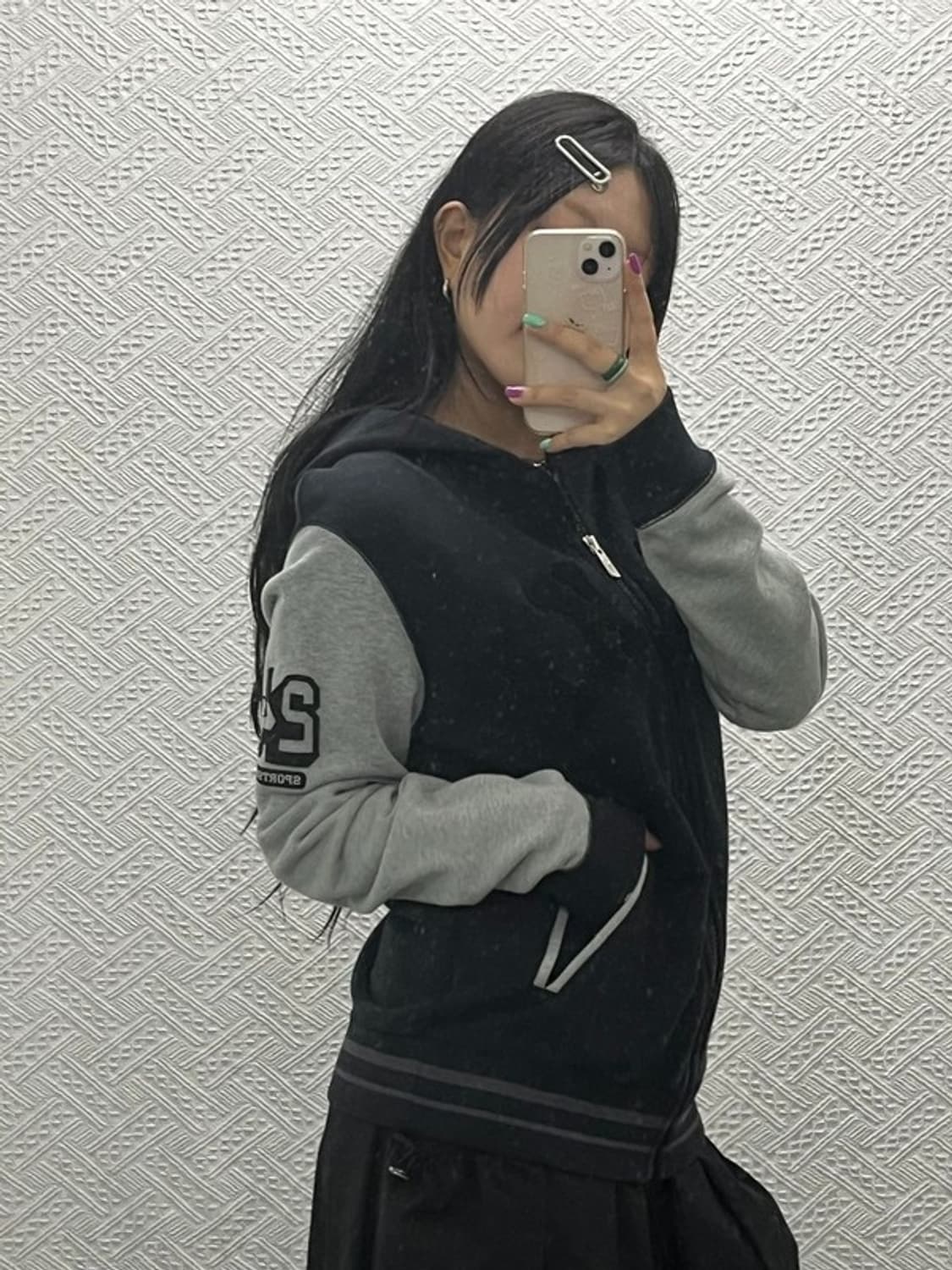 나이키 올드스쿨 배색 바시티 후드집업 M C06724 상품이미지2