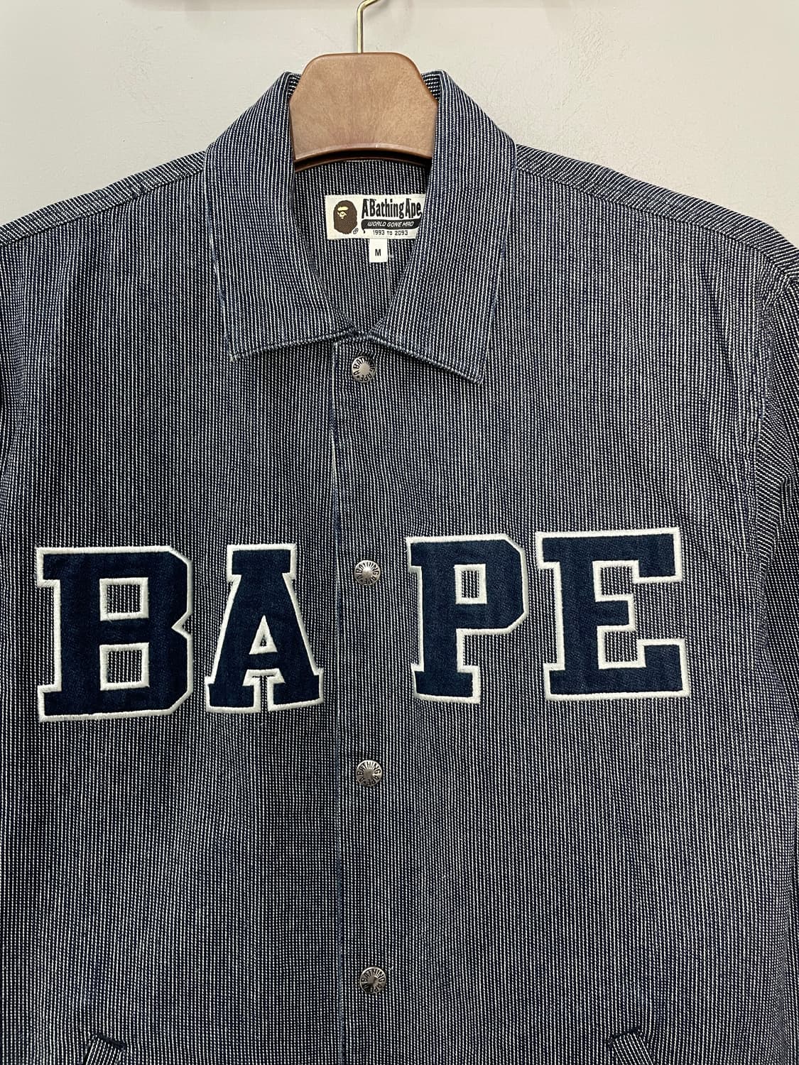 베이프 로고패치 데님자켓 H2207 상품이미지3