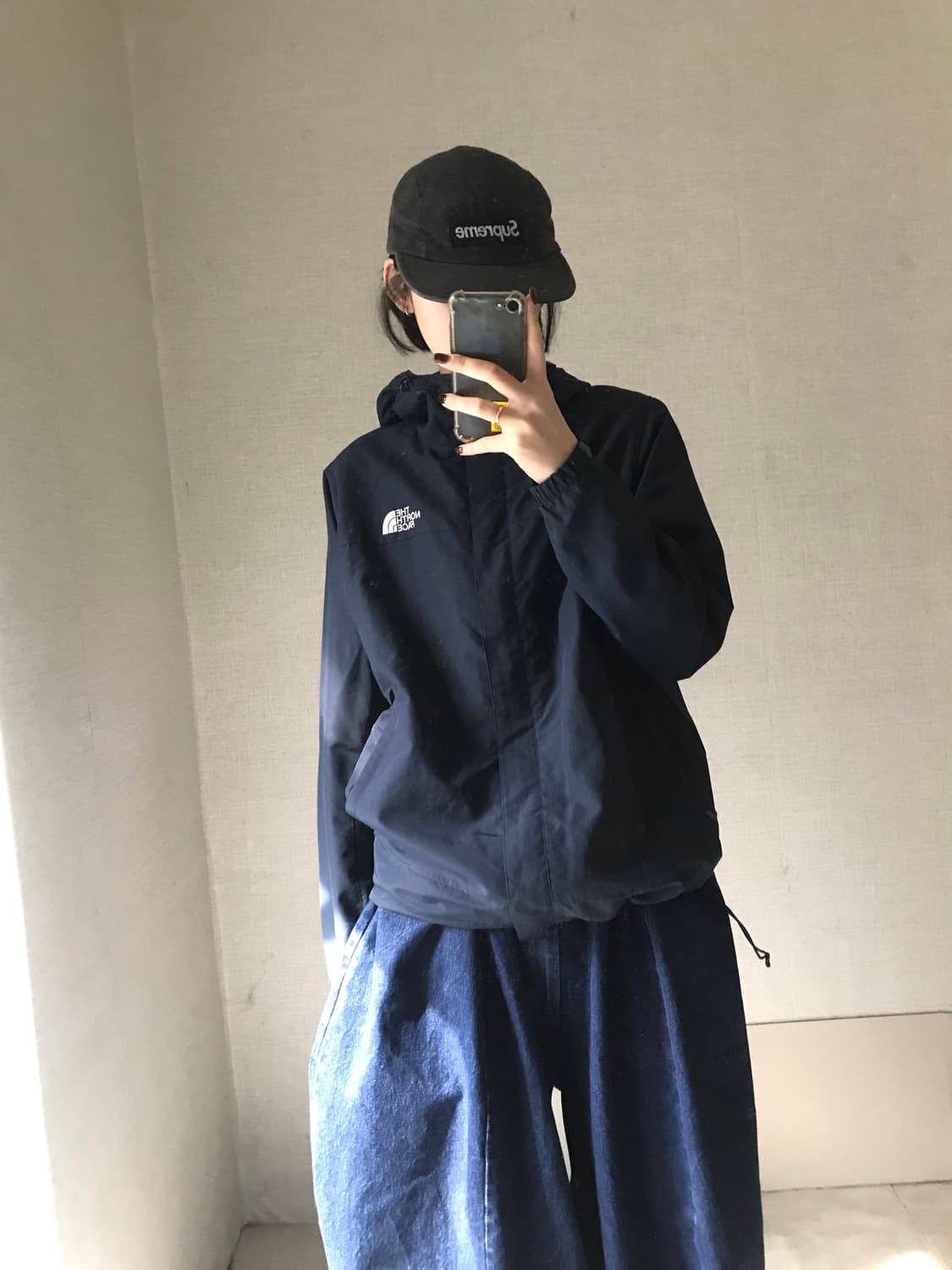 노페 네이비 고프코어 바람막이 상품이미지1