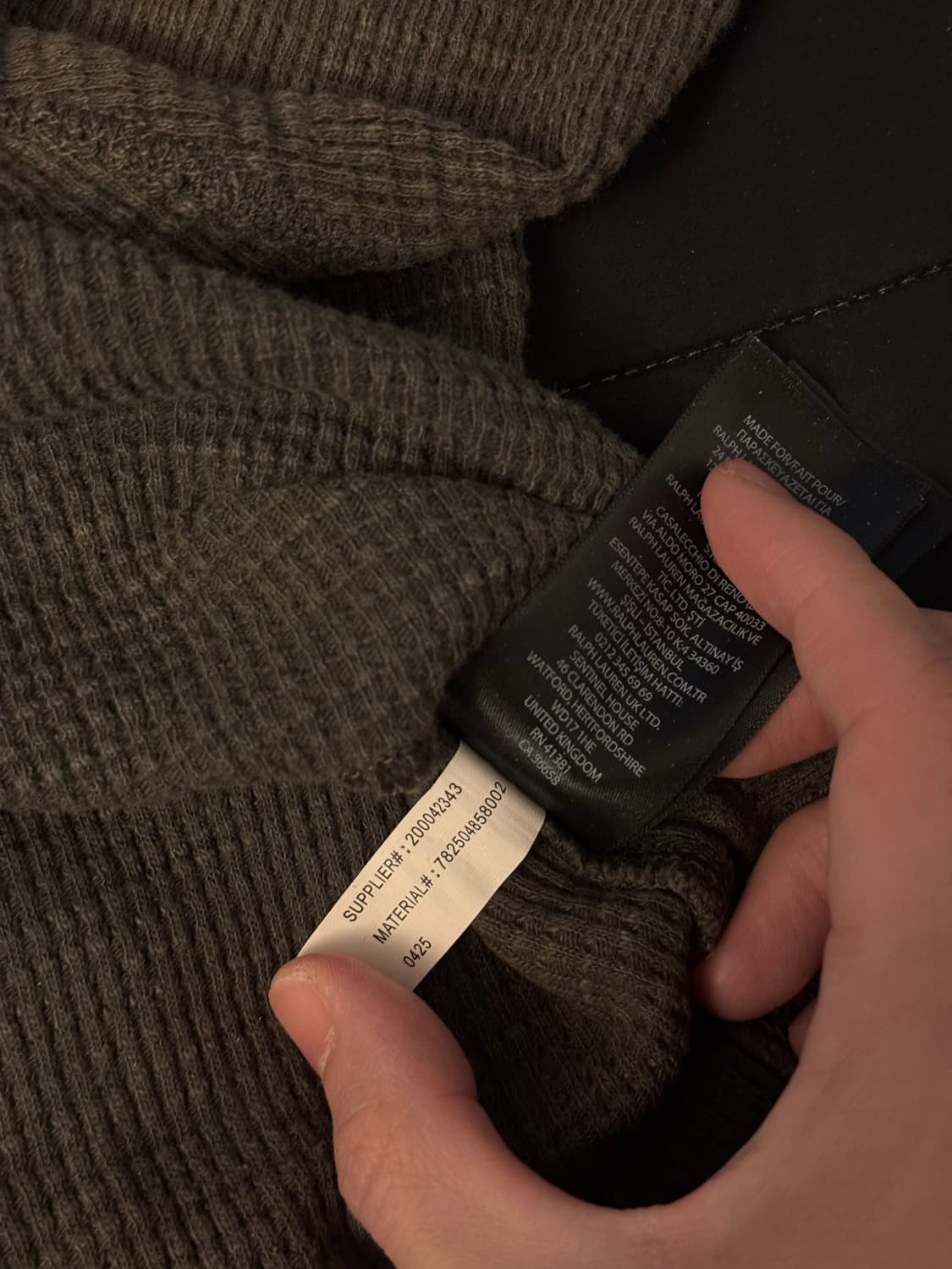 RRL 더블알엘 와플 크루넥 써멀 M 상품이미지3