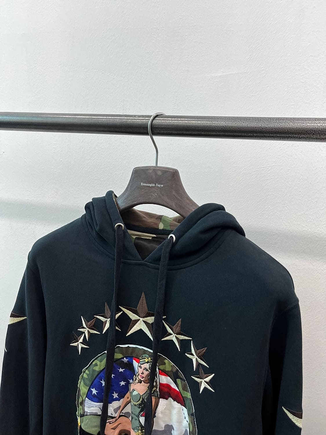 95) 필립플레인 핀업걸 밀리터리 후드티  상품이미지2