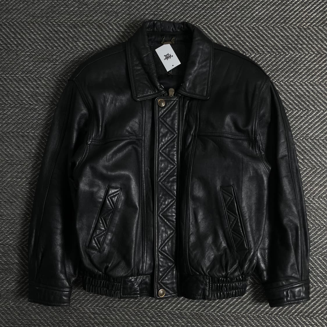 아카이브 양가죽 레더 봄버 자켓o 3454 상품이미지1