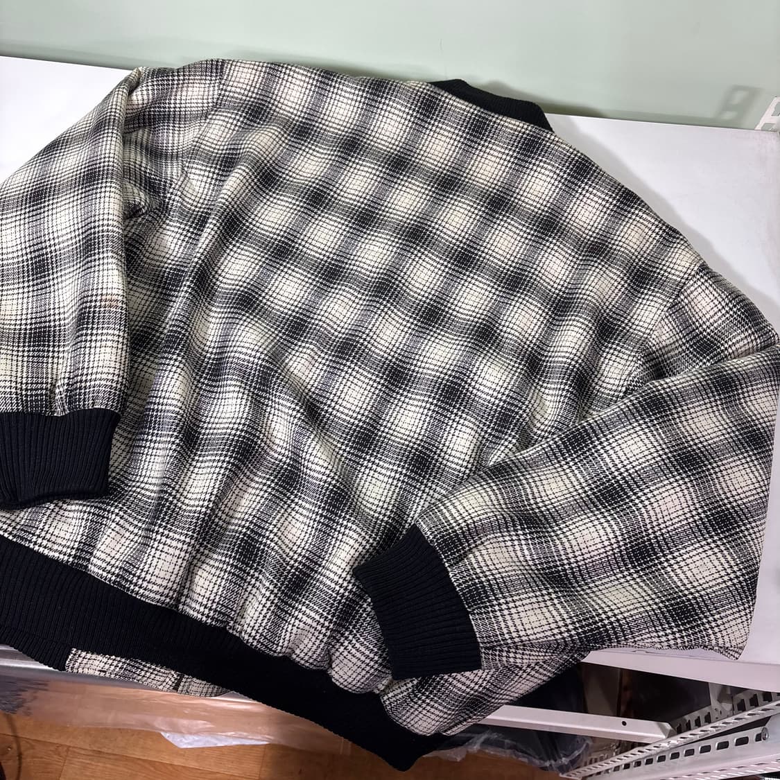 105 라코스테 옴브레 체크 봄버 블루종 상품이미지3