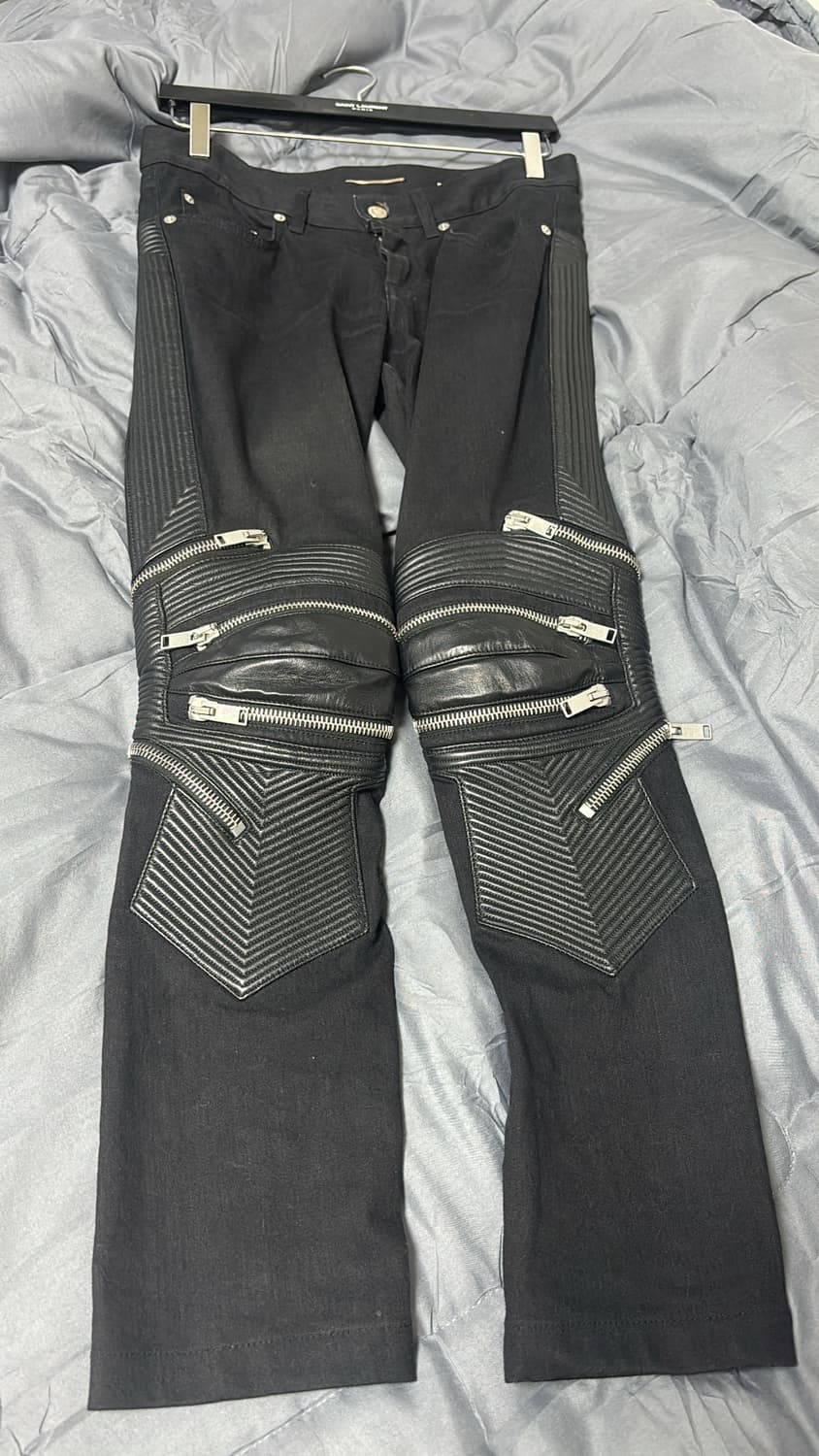 (판매중) 생로랑 레더 패널진 29사이즈 15시즌 에디슬리먼 상품이미지2