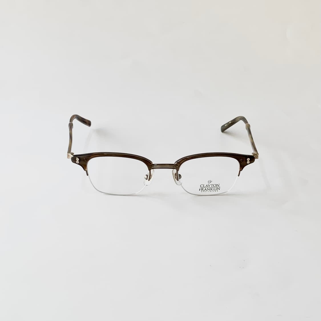 862 클레이튼 프랭클린 데드스탁 빈티지 하금테 브라운 일본제 남녀공용  상품이미지2