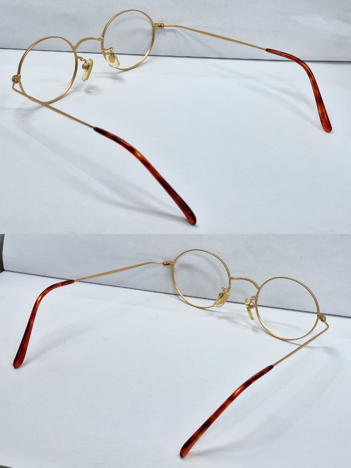 앵글로 아메리칸 A-155 골드 안경 안경테 44ㅁ21/영국 빈티지 일본 상품이미지4
