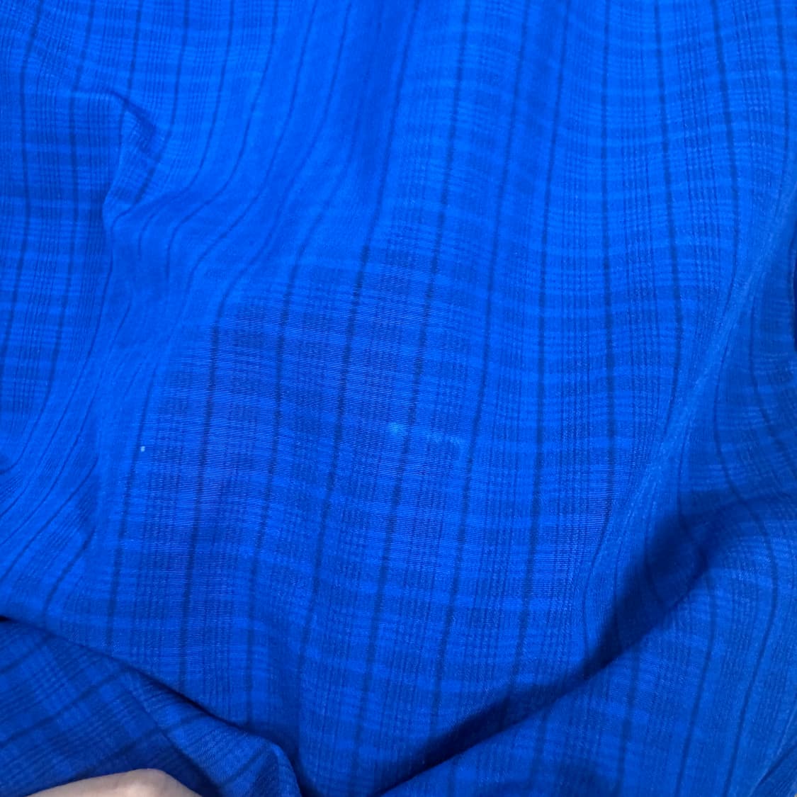 [정품/M] 마무트 블루 체크패턴 반팔 셔츠 b14 상품이미지4