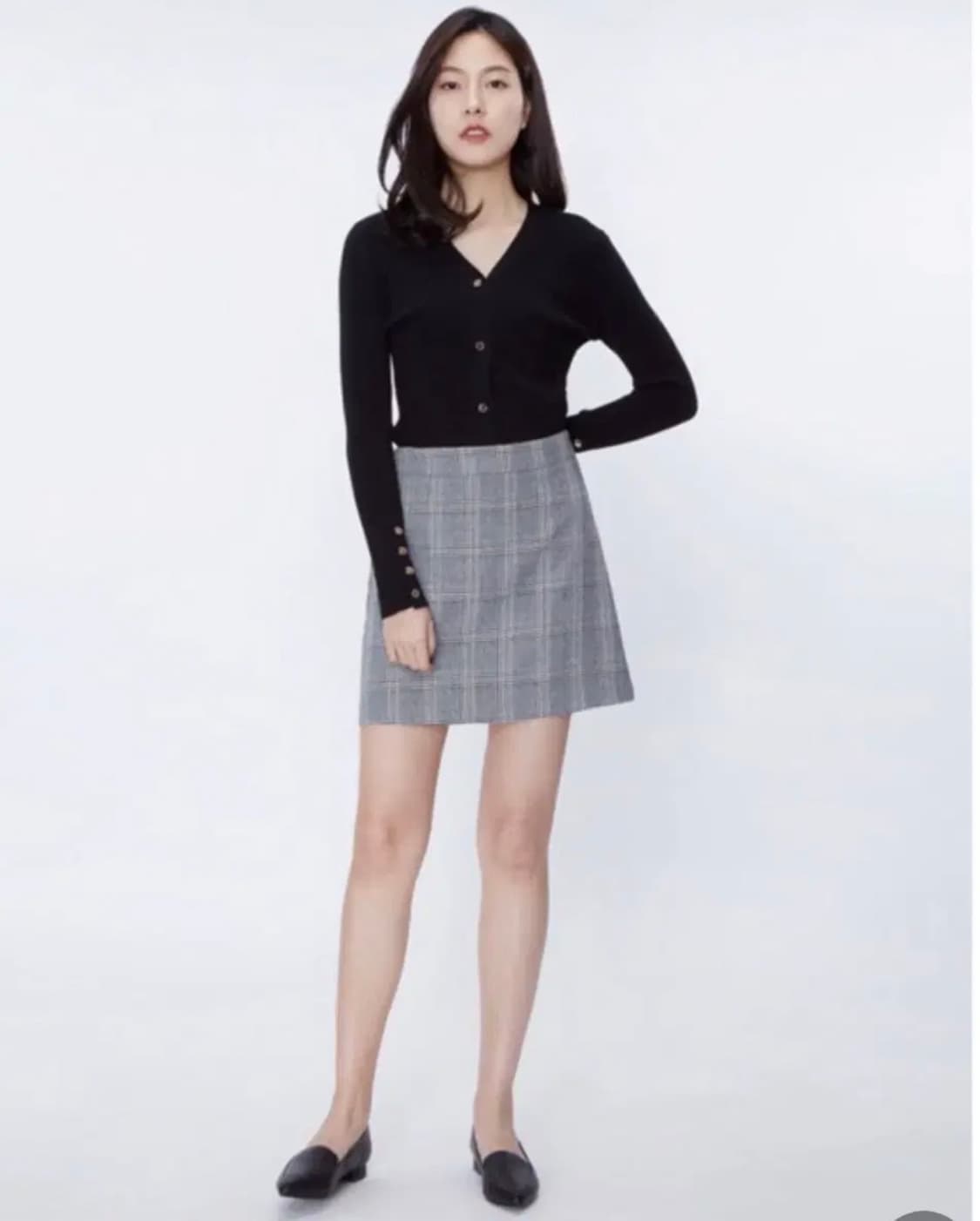 (새상품)(원가39900원)솔로이스트 체크스커트 66 상품이미지1