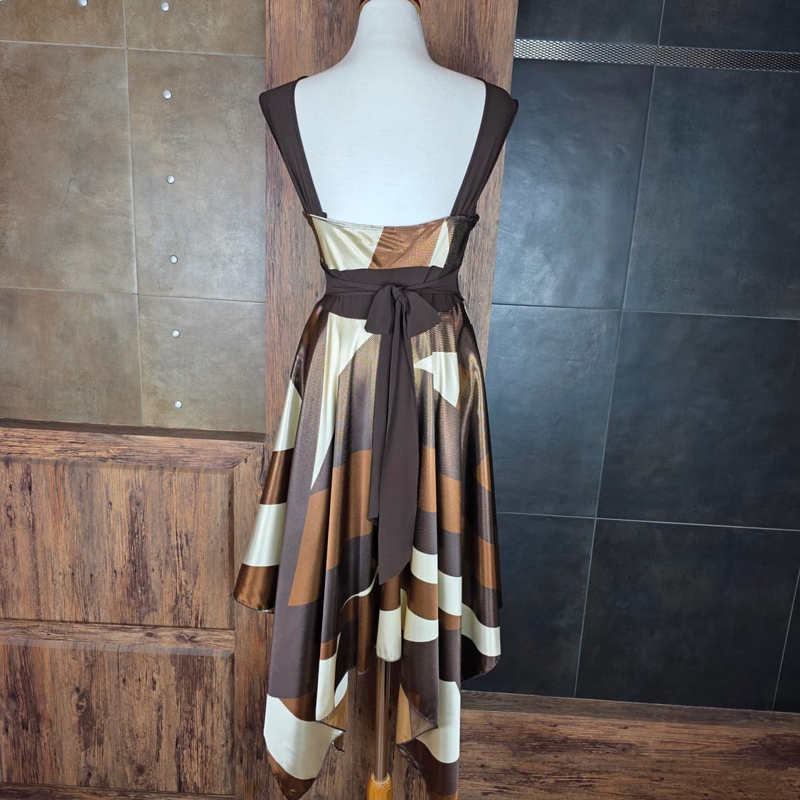 USA 아트프린트 드레스 상품이미지4