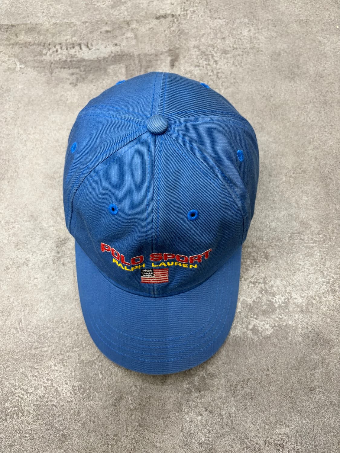 90s 폴로 스포츠 랄프로렌 스펠아웃 블루 볼캡 상품이미지3