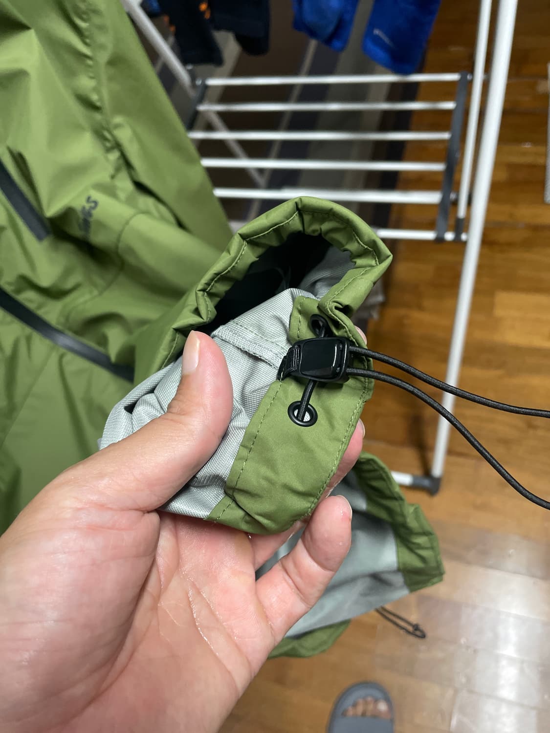 와일드띵스 바람막이 XL/TG 사이즈 올리브 그린 상품이미지4