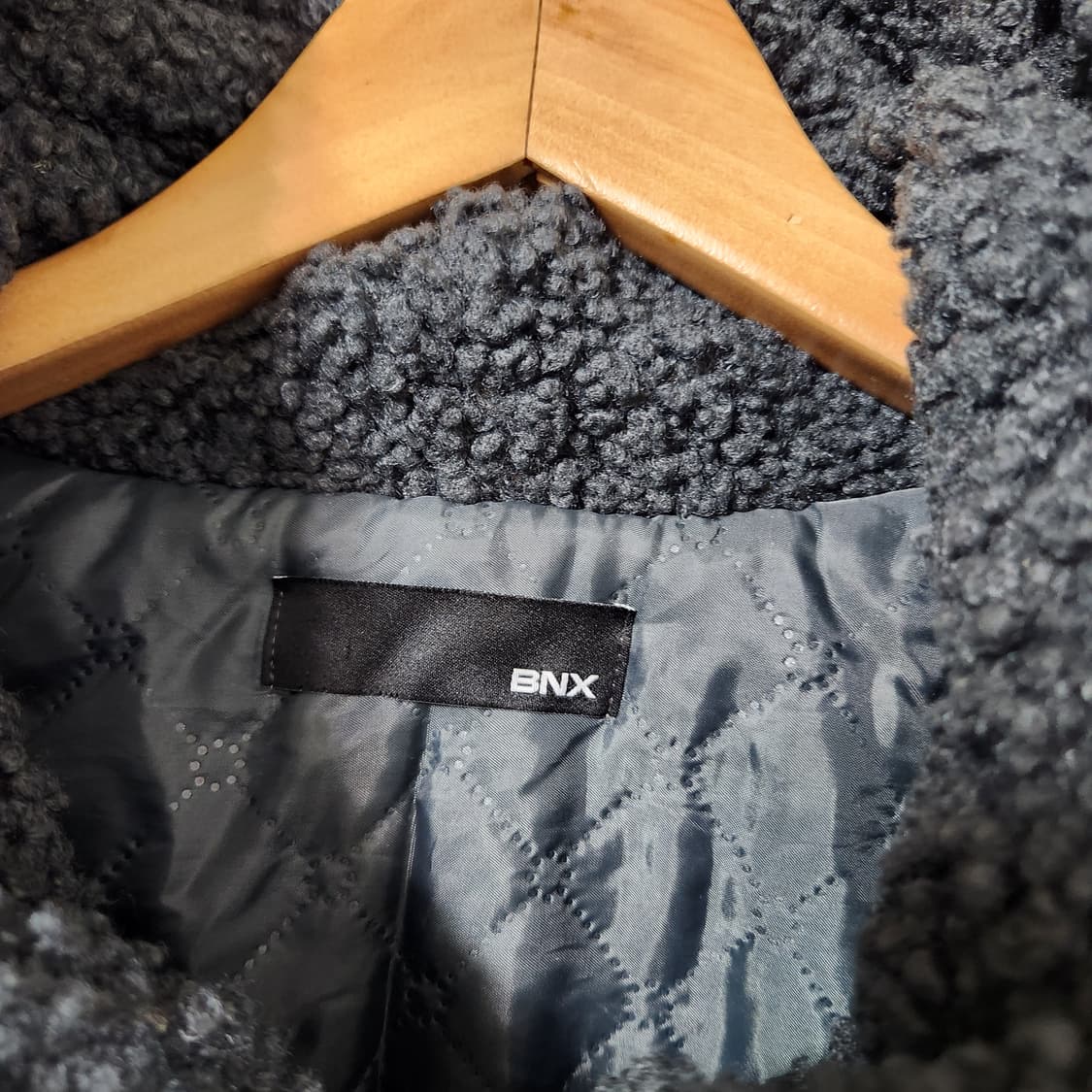 H334 [F] BNX 오버핏 뽀글이 후드 점퍼 상품이미지2