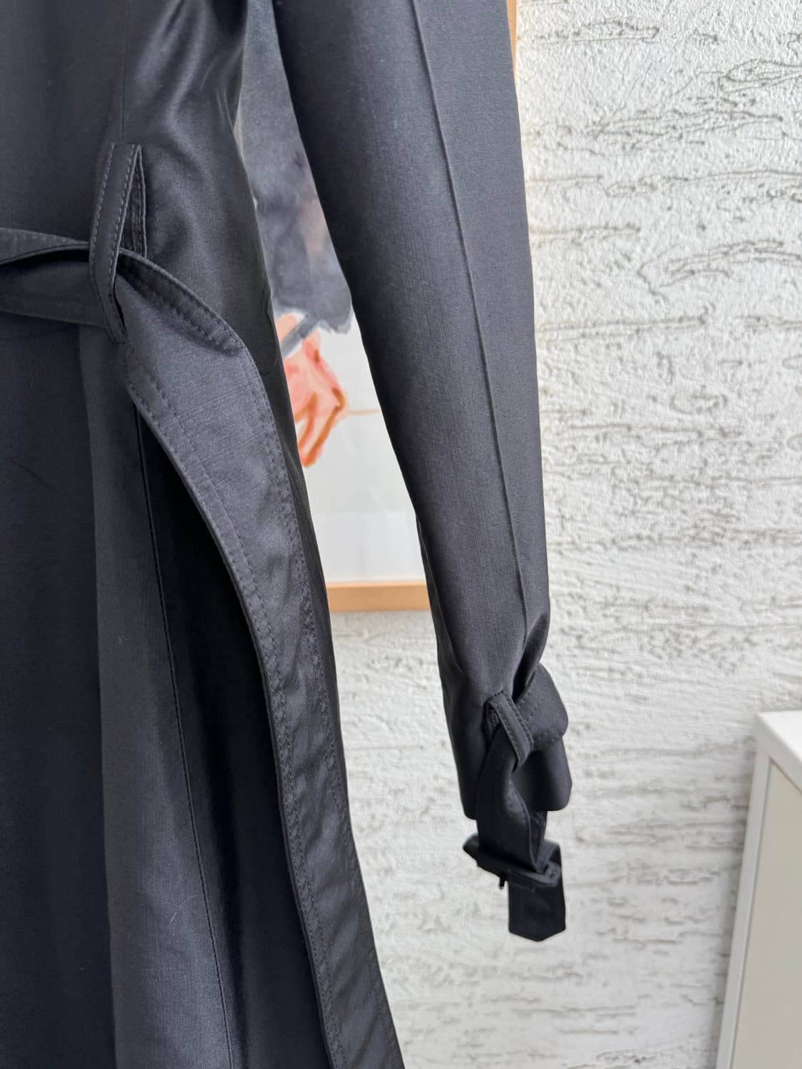 [PRADA] 프라다 아카이브 리얼 콜린스키 퍼 라이닝 울-실크 코트 상품이미지5