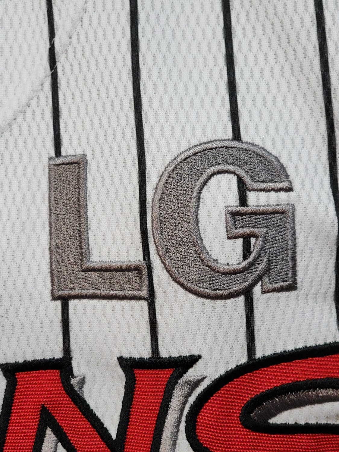 (100) 엘지트윈스 야구져지 반팔 LG 잠실꿀꿀이 마킹 유니폼  상품이미지4