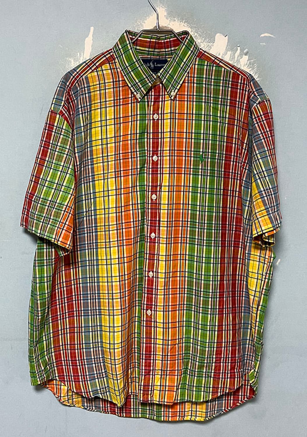 POLO 폴로 90's 블레이크 멀티 체크 남자 반팔셔츠 XXL 110 상품이미지1