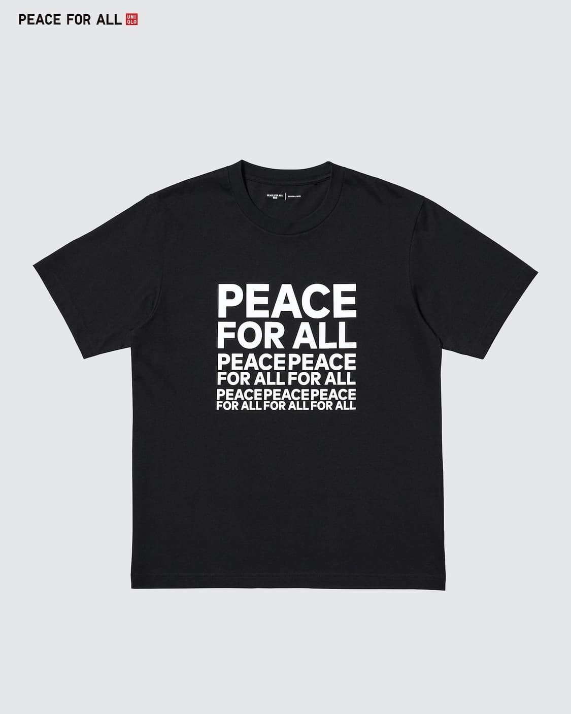 유니클로 PEACE FOR ALL 티셔츠 레귤러핏 M사이즈 상품이미지1