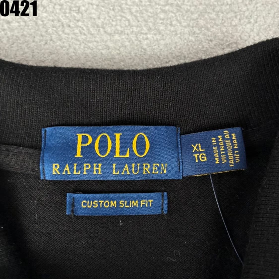 폴로 랄프로렌 블랙 긴팔 카라티 XL 상품이미지2