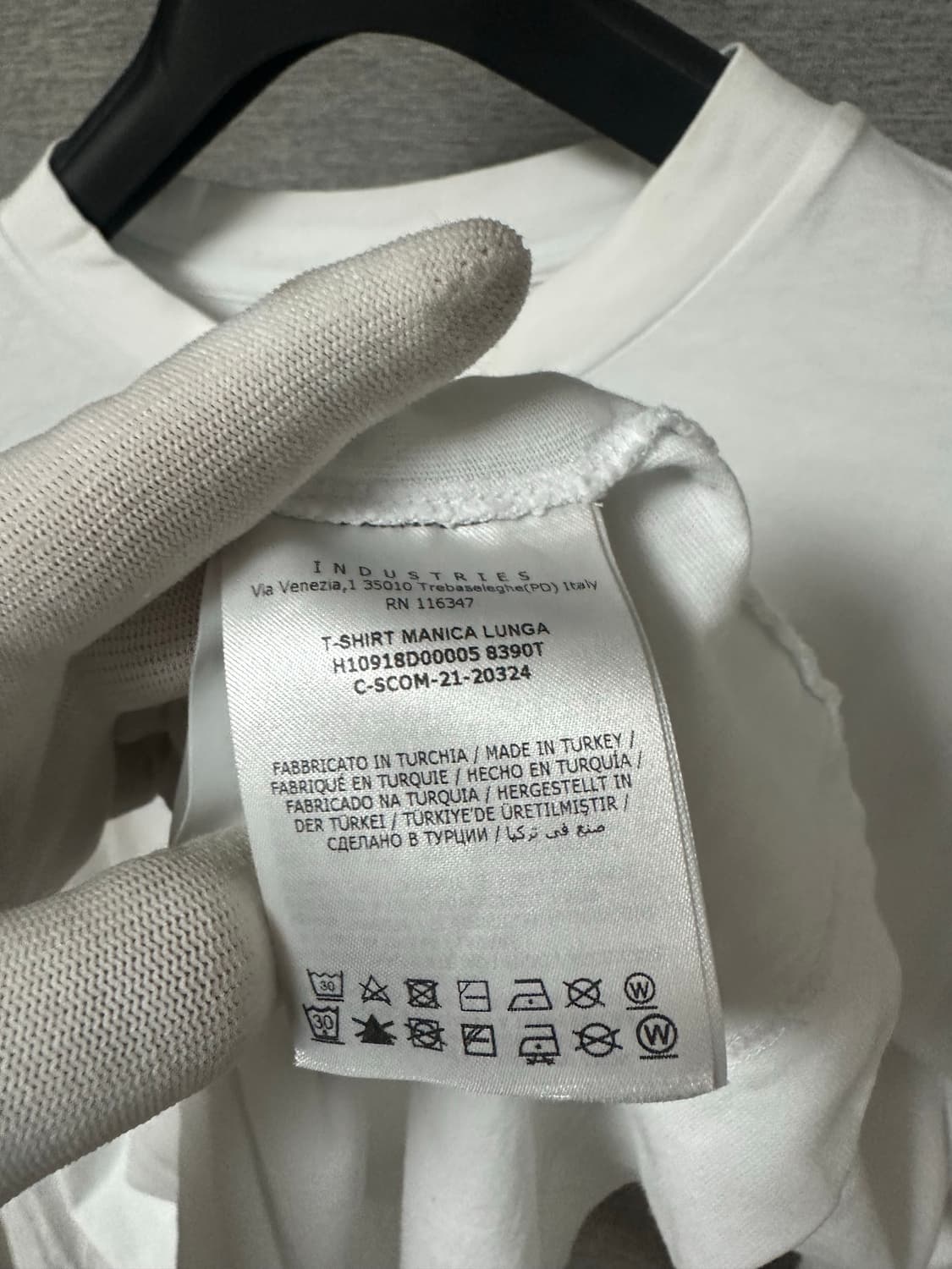 몽클레어 빅로고 롱슬리브 화이트 (M) 상품이미지7