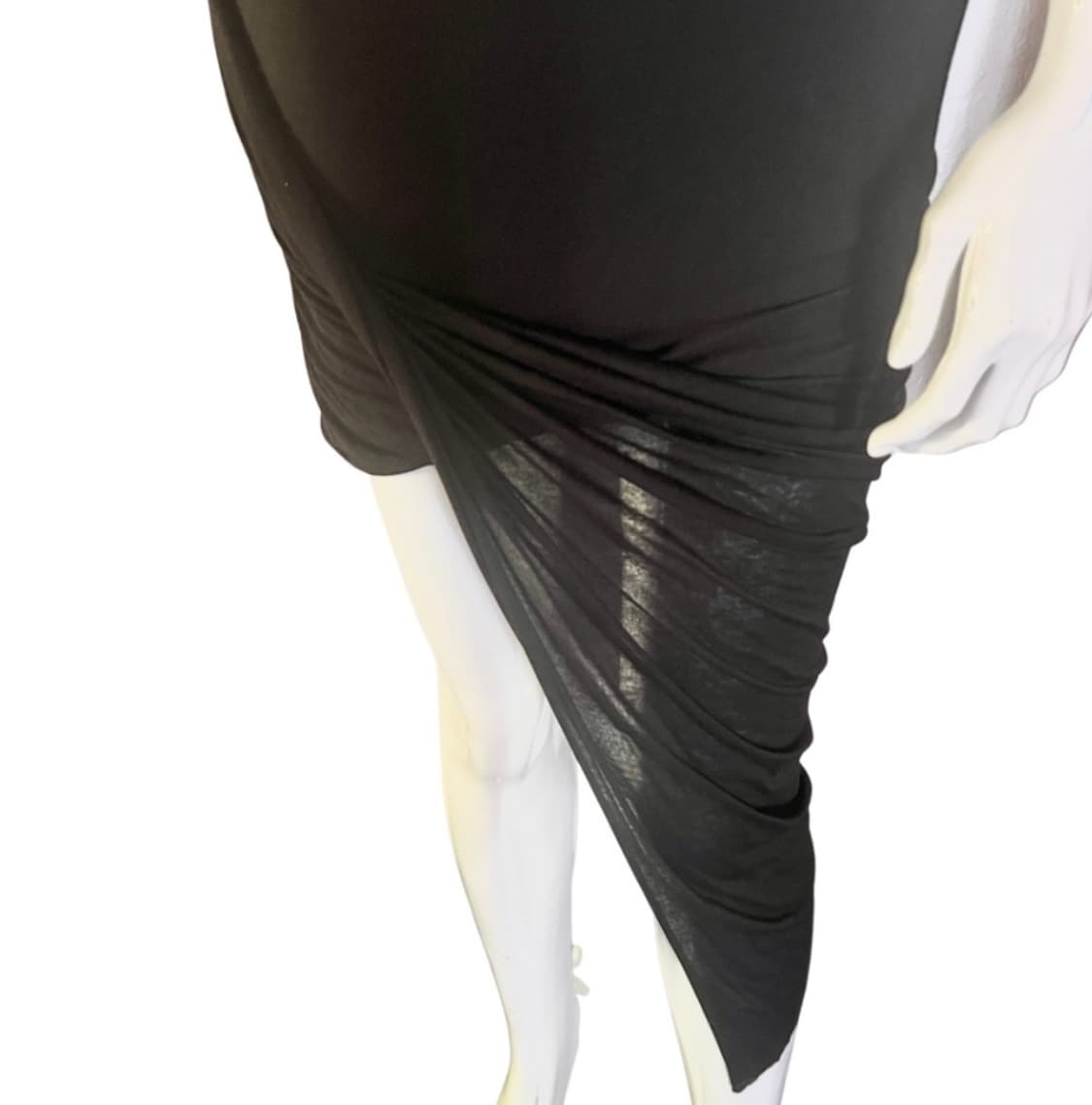 헬무트랭 kinetic jersy asymmetrical skirt 상품이미지3
