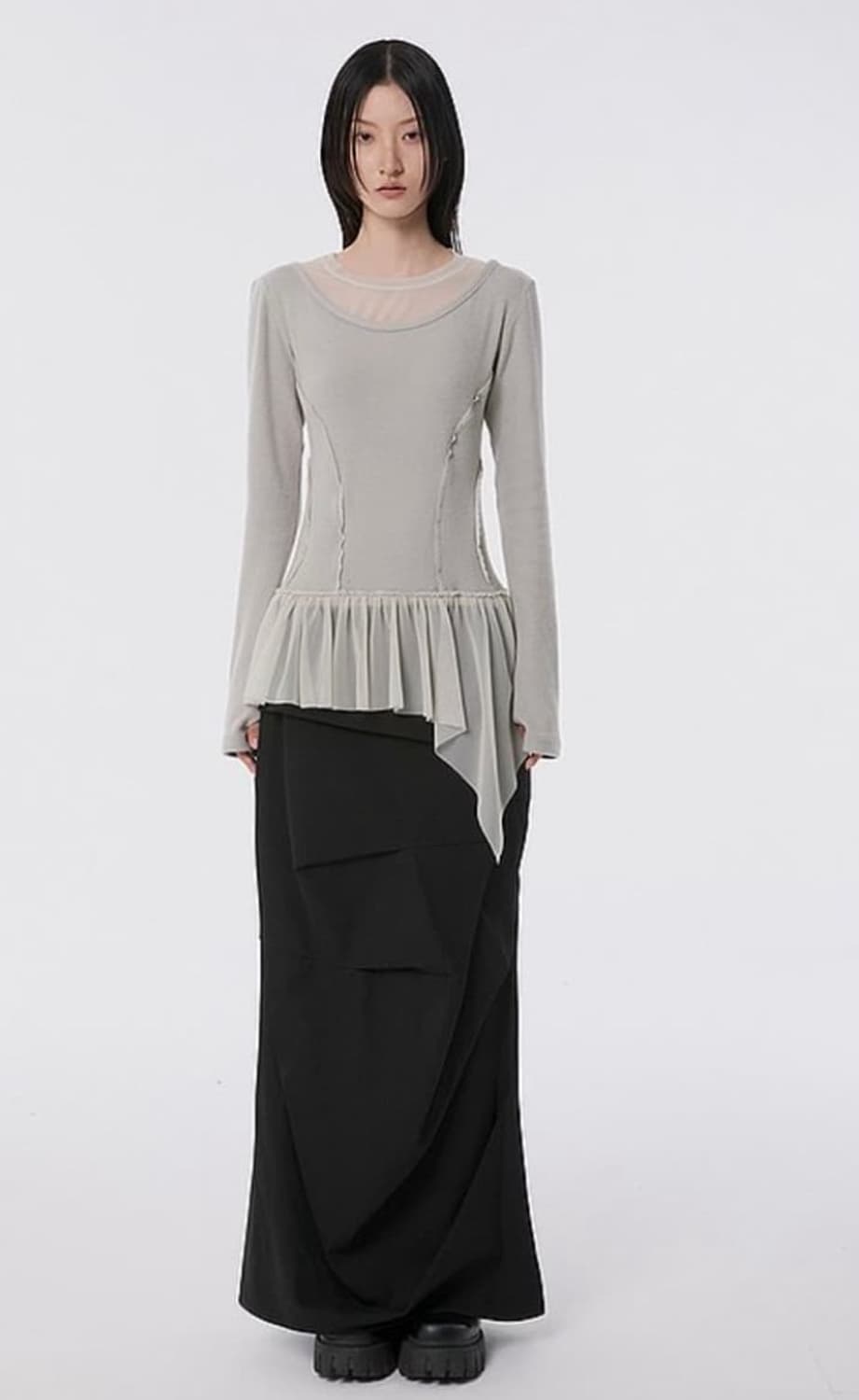 플레어업 Layered Lace Frill Long Sleeve 상품이미지2