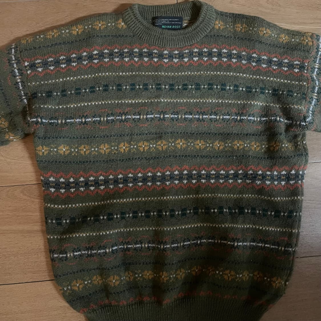 빈티지 패턴 니트 스웨터 상품이미지1