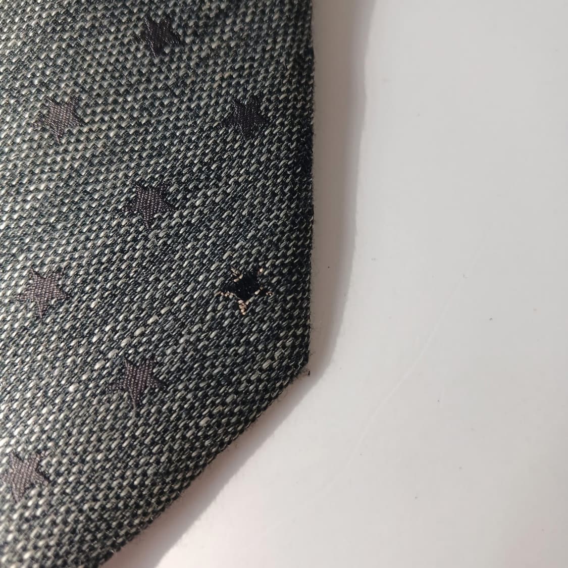 커스텀멜로우 혼방 그레이 도트 패턴 넥타이 7.1cm B등급 E854
 상품이미지9