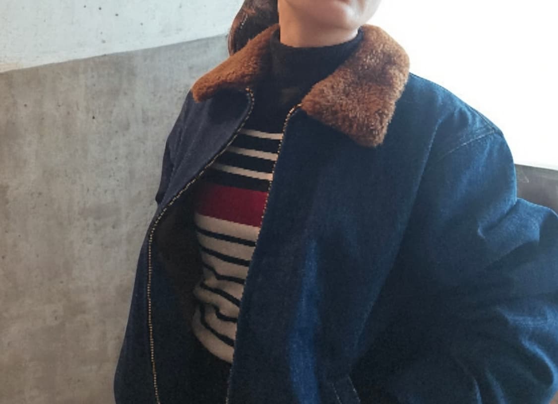 새상품급) 리바이스 데님 베이 스트릿 봄버 쉐르파 자켓 상품이미지9