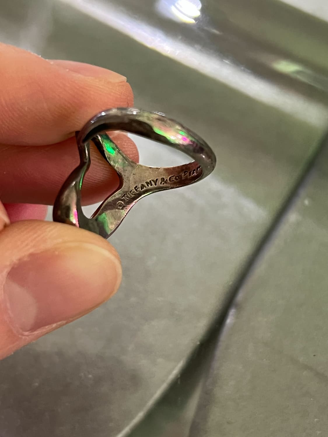 티파니 엘사 퍼레티 라지 오픈 하트링 925 상품이미지2