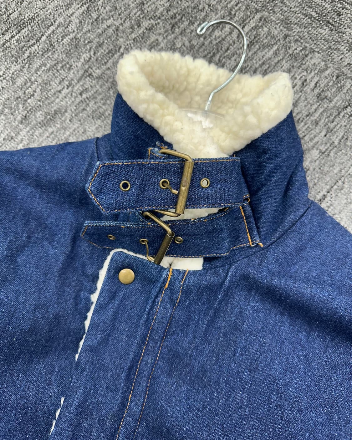 (L오버핏)B-3 TYPE 데님양털자켓-M1283 상품이미지4