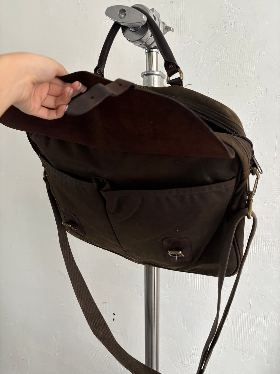 Barbour 바버 왁스드 레더 브리프케이스 상품이미지5