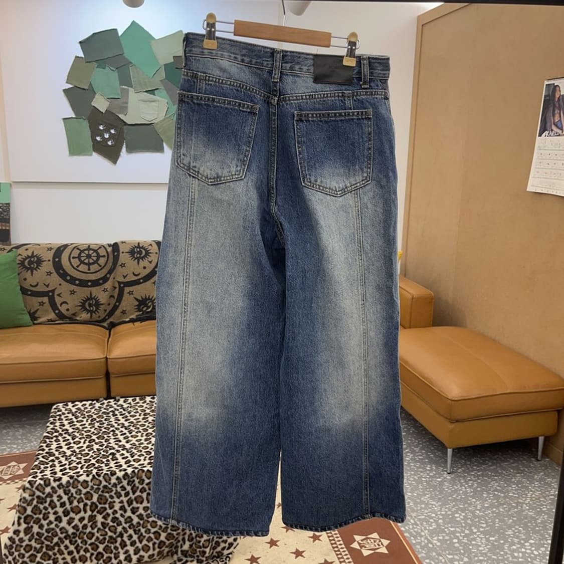 ACME 빈티지 캐주얼 와이드 워싱 데님팬츠 S C09404 상품이미지4