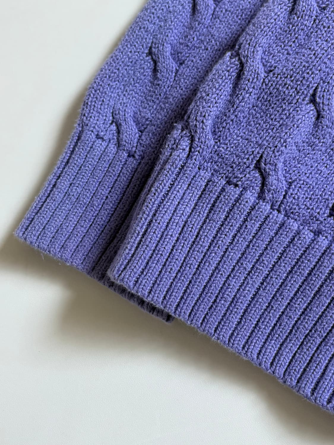 Polo 폴로랄프로렌 신형라벨 퍼플 케이블 니트 상품이미지4