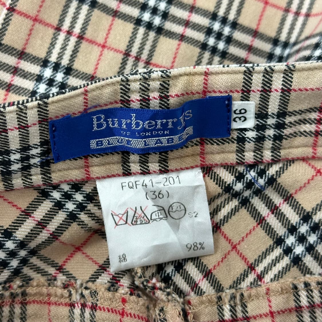 버버리 체크 슬랙스 팬츠 상품이미지7