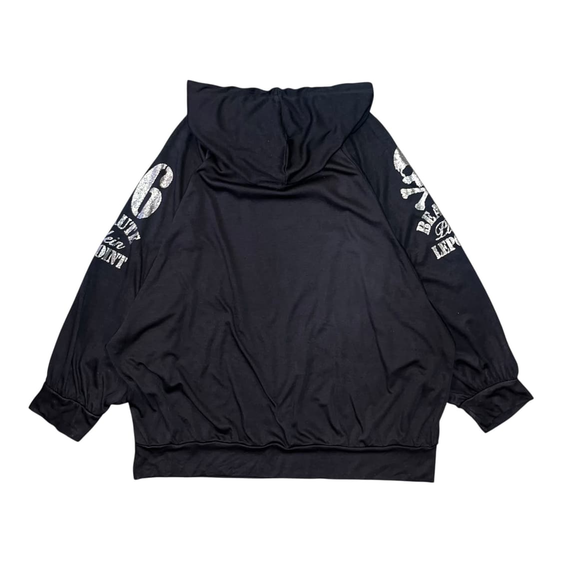 해골 프린팅 스터드 가오리핏 후드티 펑크y2k갸루 상품이미지5