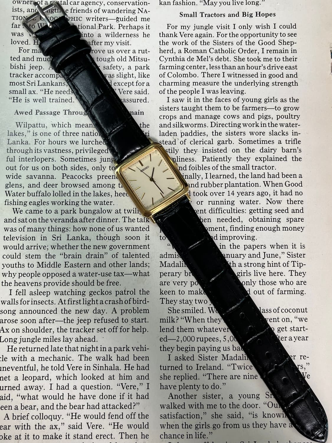 SEIKO 골드 탱크 쿼츠 상품이미지3