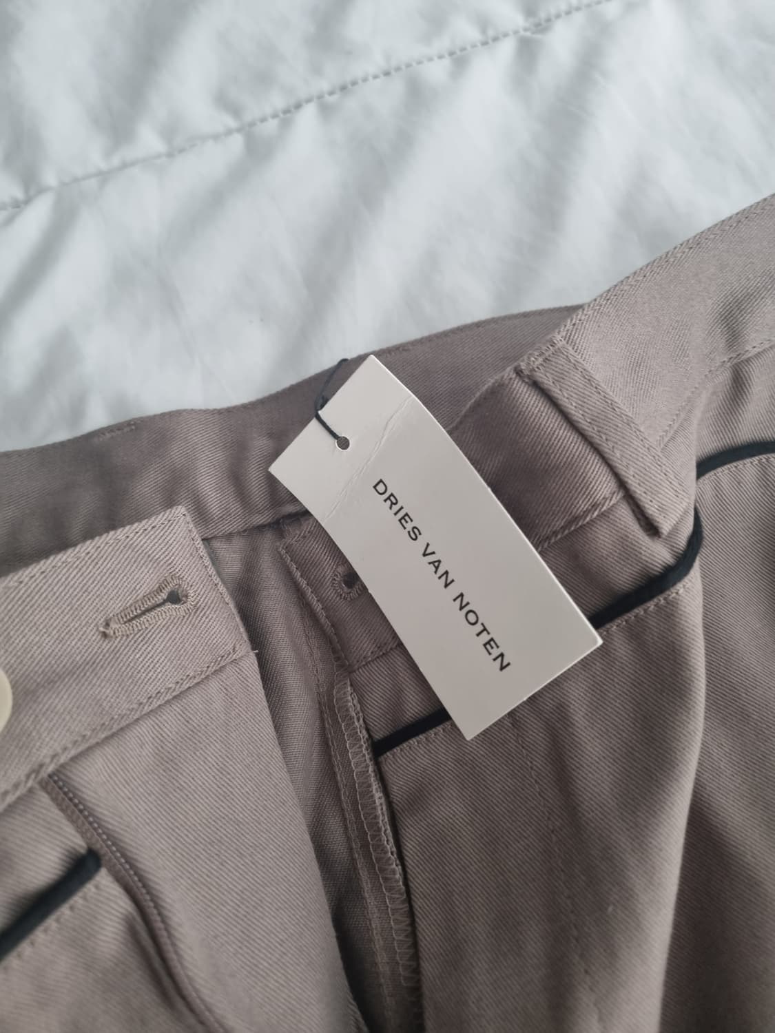 Dries van noten piping cotton trouser 46 상품이미지4