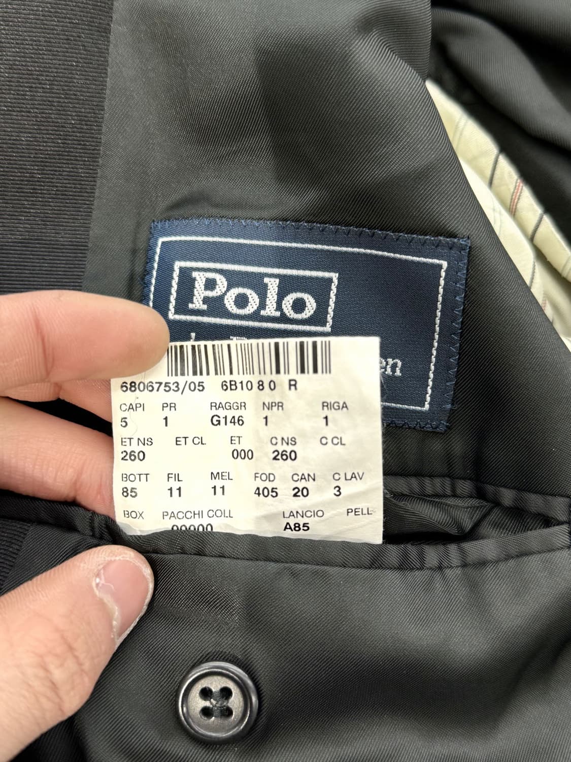 폴로 랄프로렌 블랙워치 울 플래드 싱글 브레스티드 블레이저 자켓 상품이미지9