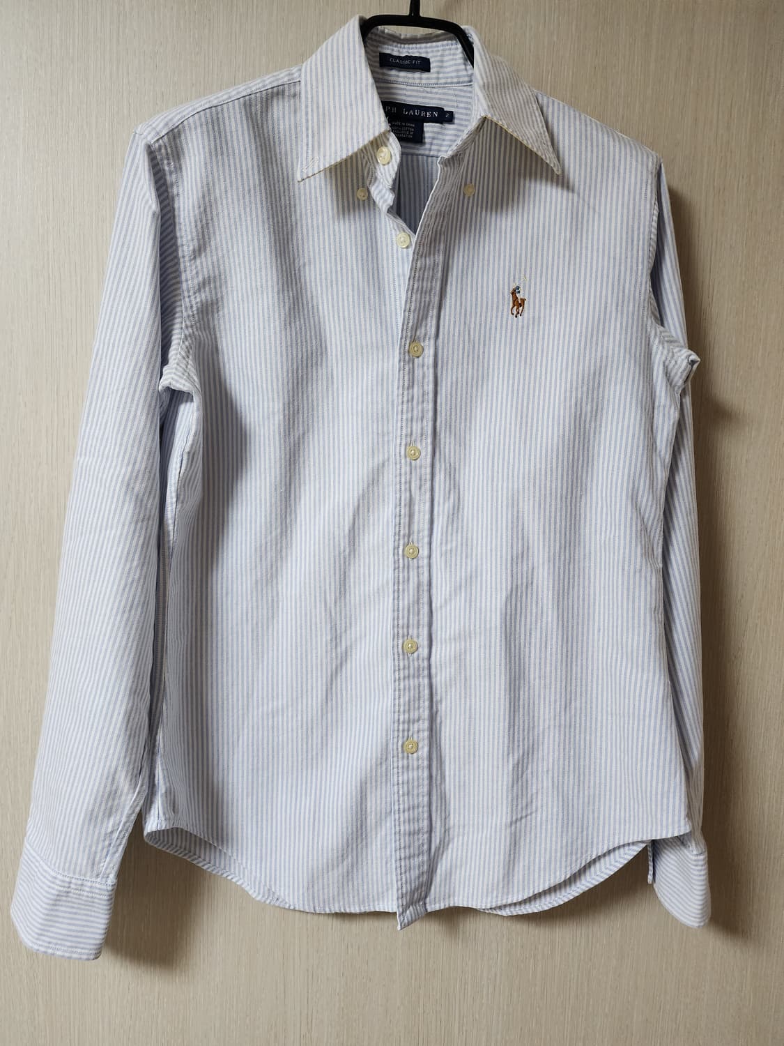 폴로 랄프로렌 스트라이프 셔츠 남방 2사이즈 여성 상품이미지1