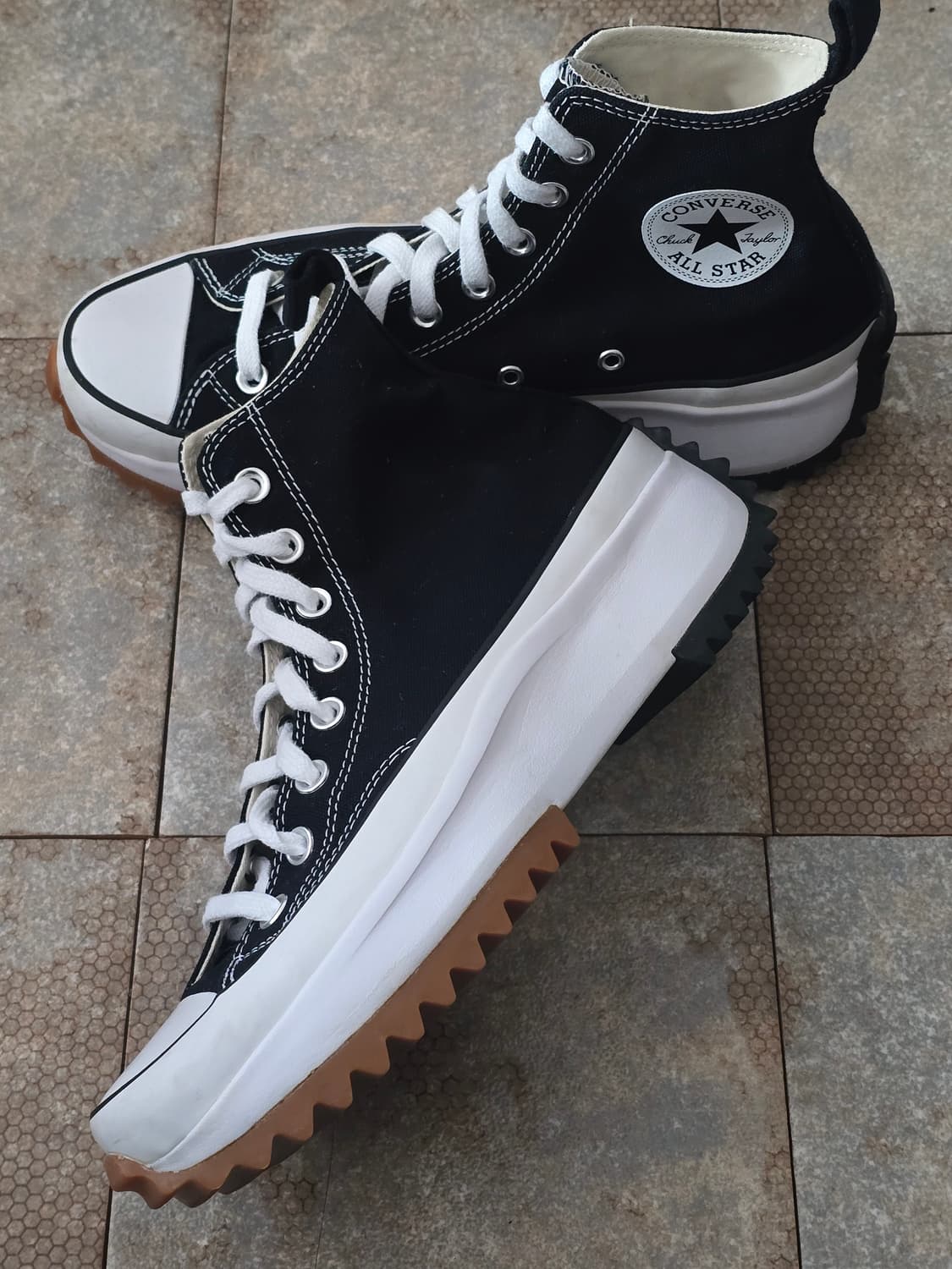 (260)컨버스 런스타 하이크 하이 검흰  상품이미지2