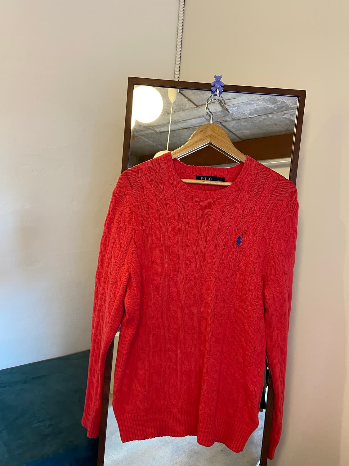 폴로 랄프로렌 케이블 니트 핑크 상품이미지2