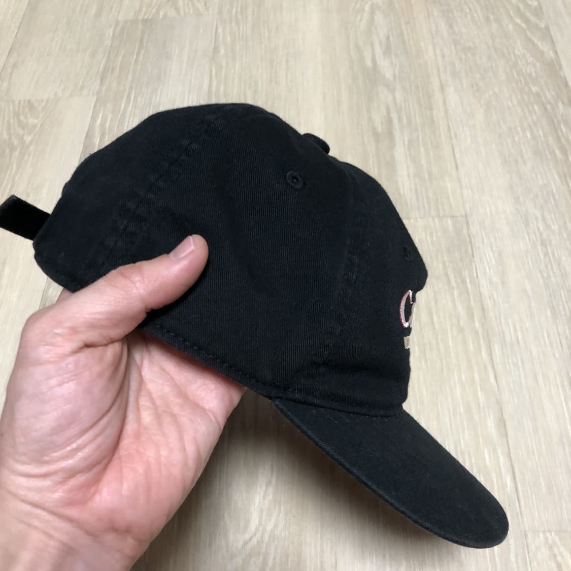 (OS) 칼하트 Carhartt WIP 스펠 로고 6패널 볼캡 블랙 상품이미지4
