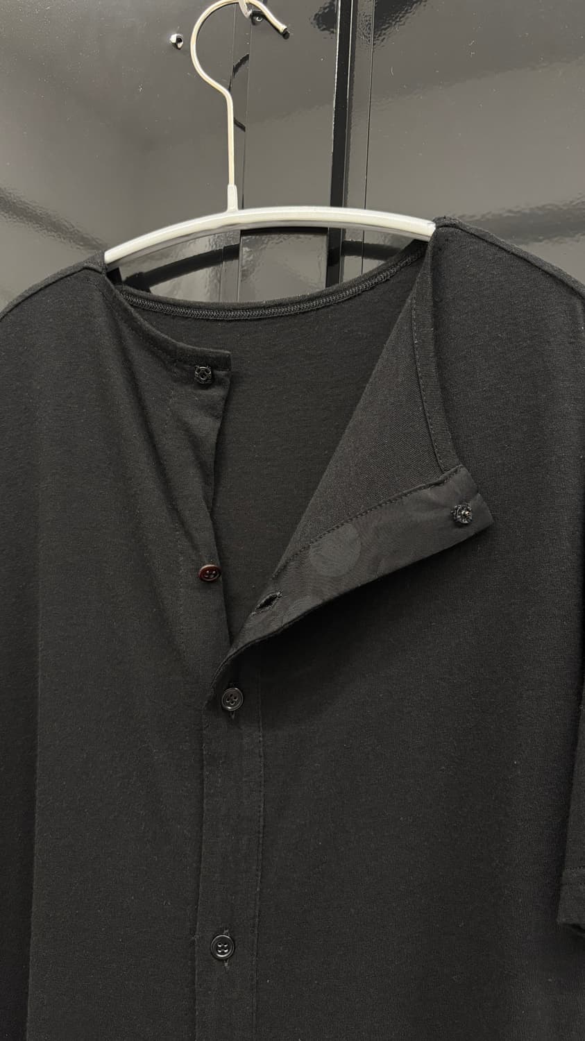 Y’S asymmetric panel short sleeve shirt 상품이미지3