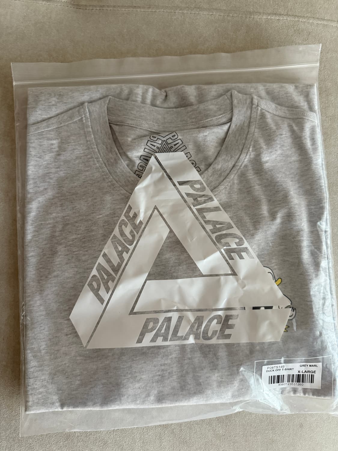 Palace Duck Off 티셔츠 Grey XL 새상품 상품이미지3