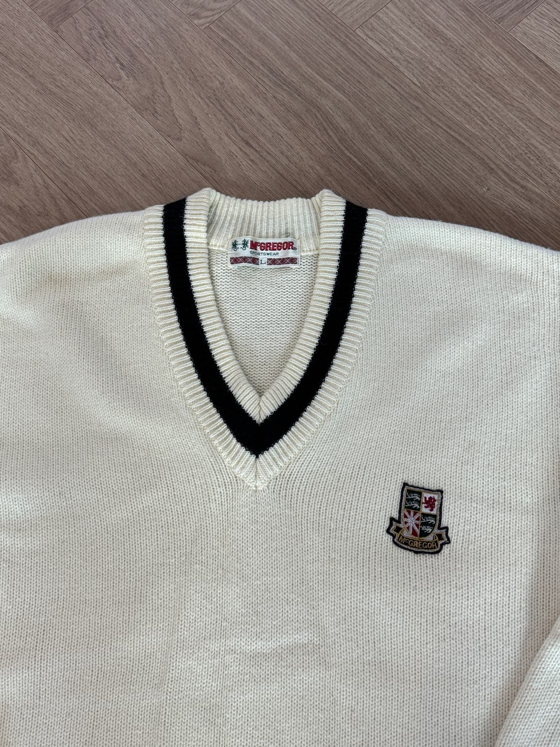 맥그리거 아이비 브이넥 니트 L 상품이미지2