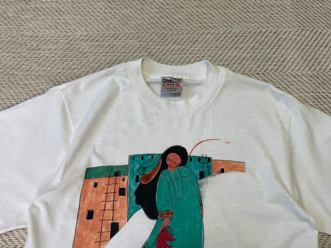 90s usa 싱글 오네이타 네이티브 아메리칸 푸에블로 J03379 상품이미지4