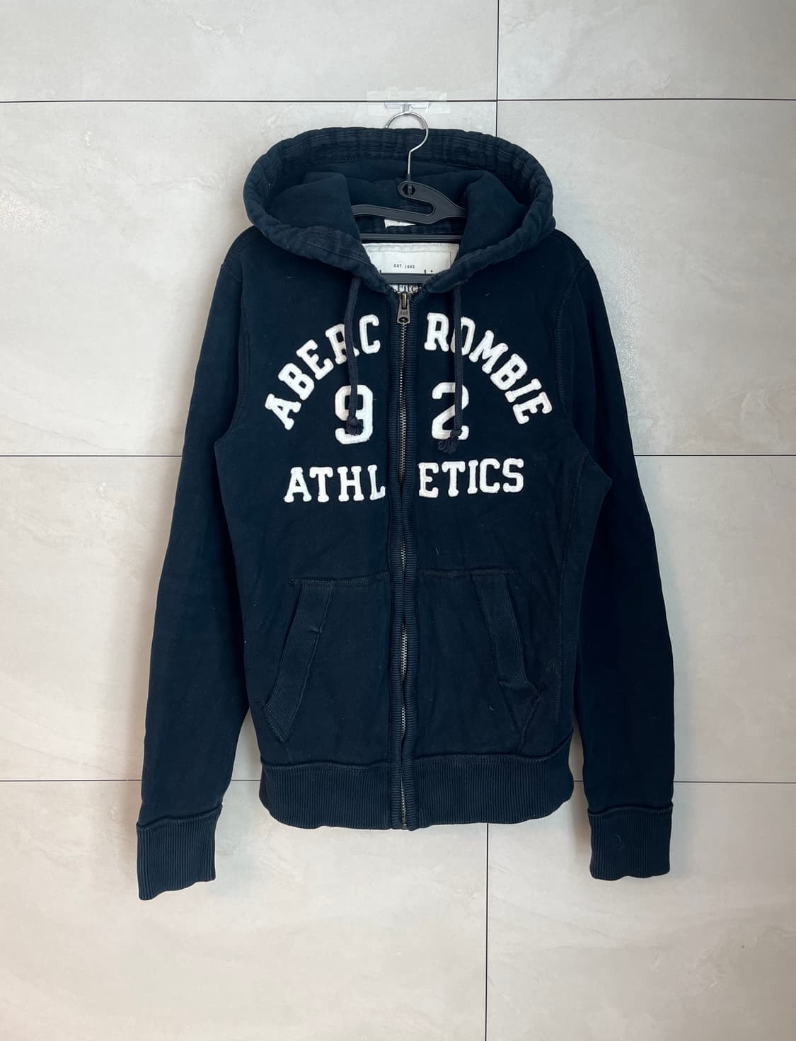 아베크롬비 스펠로고 후드집업 네이비 [L] 상품이미지2