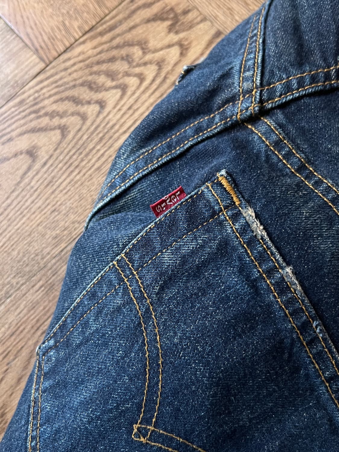 [31]90s 리바이스 재팬 501 Made in USA 컷오프 데님팬츠 상품이미지8